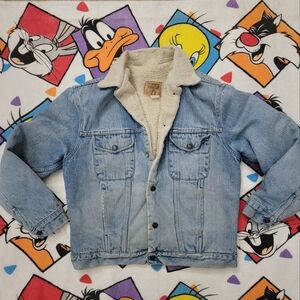 Vintage GAP Sherpa Lined Denim Jackey